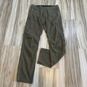 Kuhl Pants Mens 34X32.5 Green Born In The Mountains Nylon Hiking Outdoor #108846